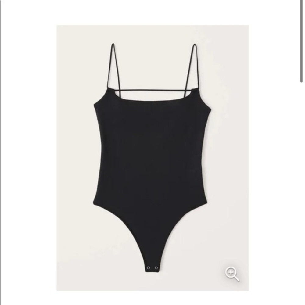 NWT Abercrombie & Fitch Double Layered Seamless Strappy Cami Bodysuit Sz S